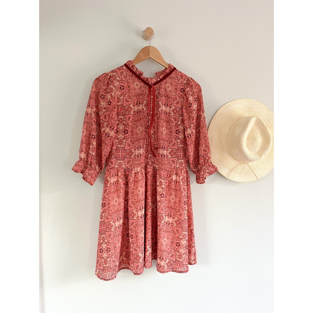 For Love and Lemons | Dresses | Geneva Mini Dress | Burgundy | Sz S - Picture 5 of 12